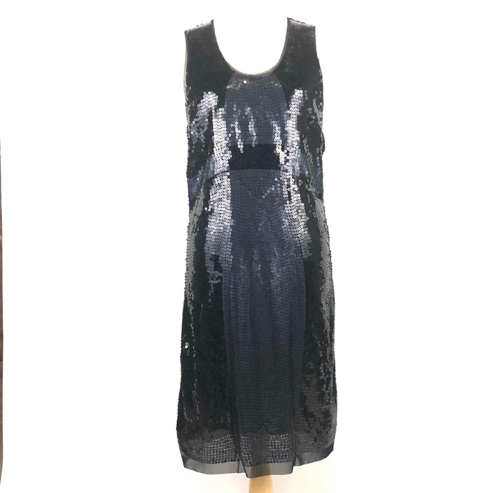 Max Studio Black Sequin Cocktail Dress Large